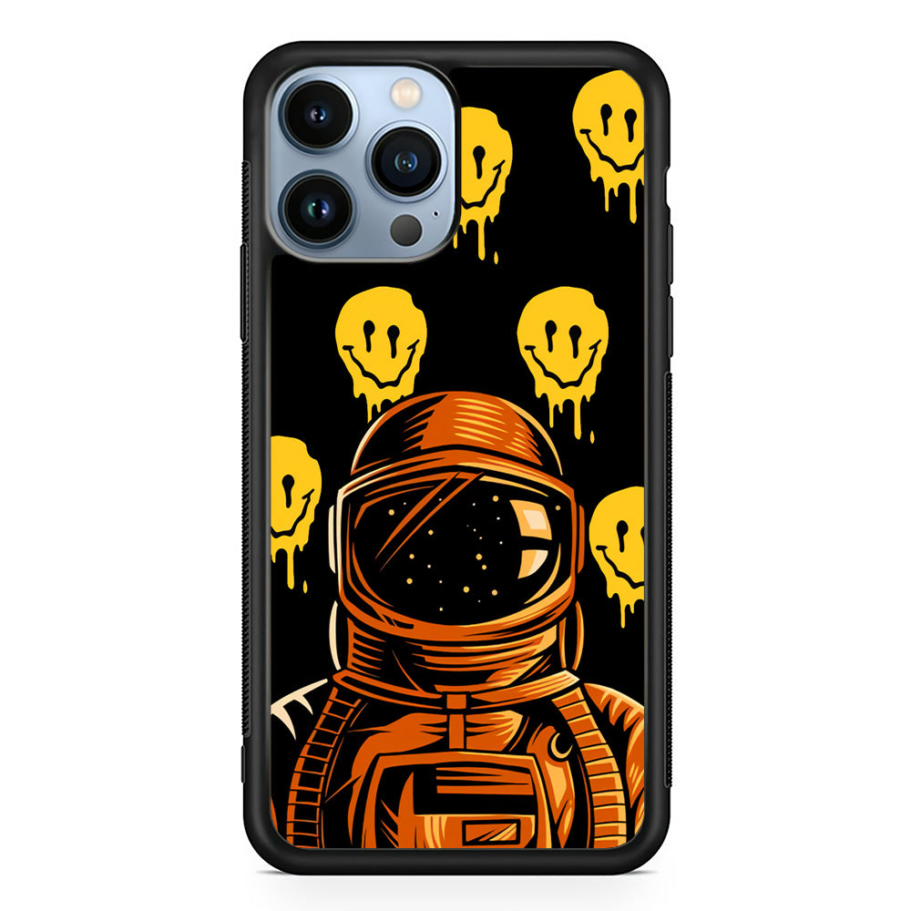 Astronaut Emoji Smile iPhone 14 Pro Max Case