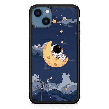 Astronaut Sleep On The Moon iPhone 14 Case