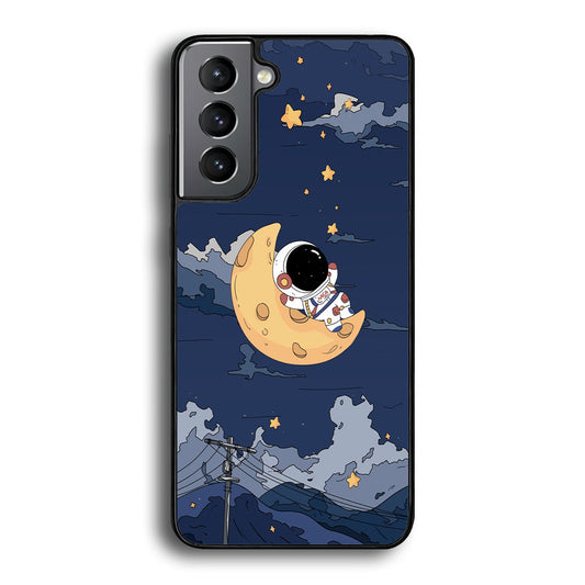 Astronaut Sleep On The Moon Samsung Galaxy S24 Plus Case - Ezzystore