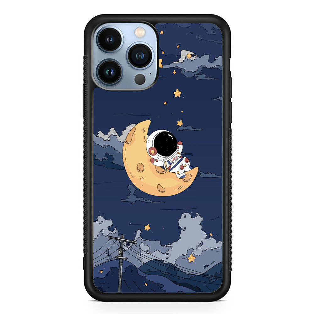 Astronaut Sleep On The Moon iPhone 14 Pro Max Case