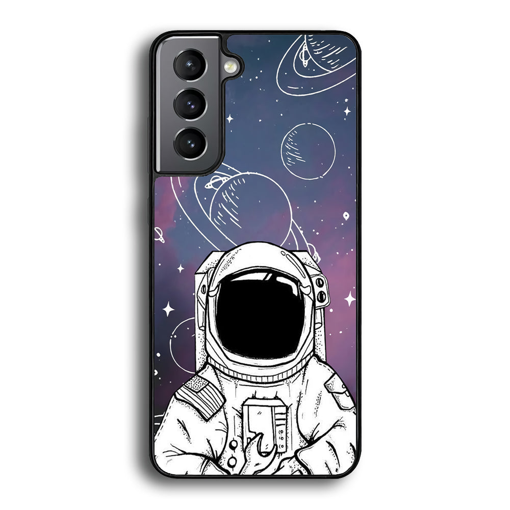 Astronaut White Space Samsung Galaxy S24 Case - Ezzystore