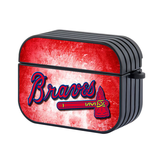 Atlanta Braves Logo Art Hard Plastic Case Cover For Apple Airpods Pro - Ezzystore