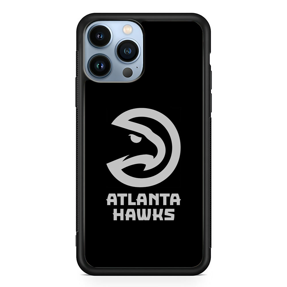 Atlanta Hawks Black Grey iPhone 14 Pro Max Case