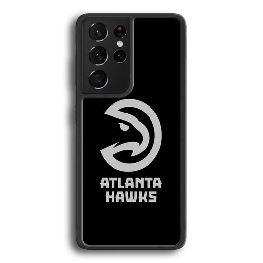 Atlanta Hawks Black Grey Samsung Galaxy S24 Ultra Case - Ezzystore