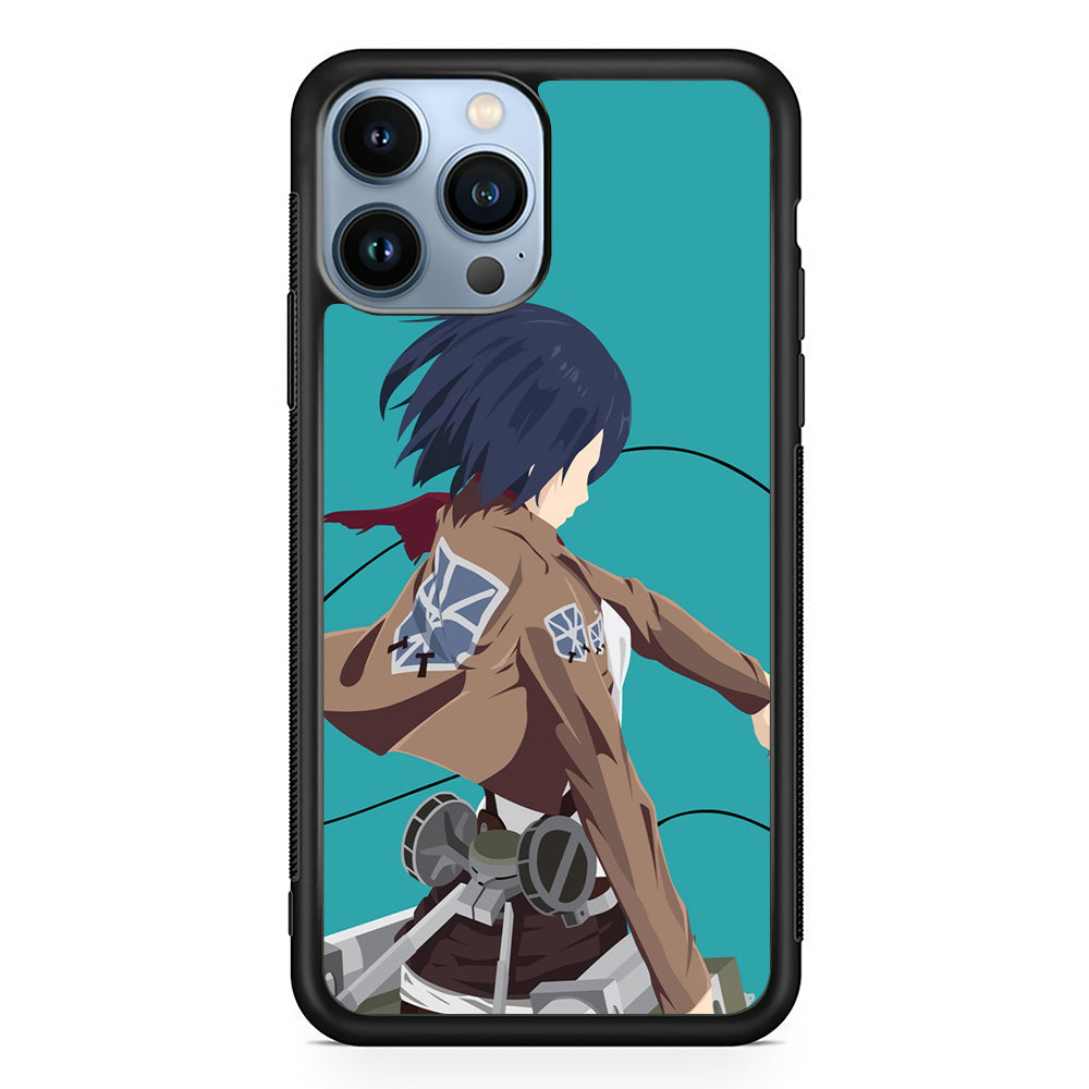 Attack on Titan Mikasa Tosca iPhone 14 Pro Case