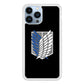 Attack on Titan Scouting Legion Black Simple iPhone 14 Pro Case