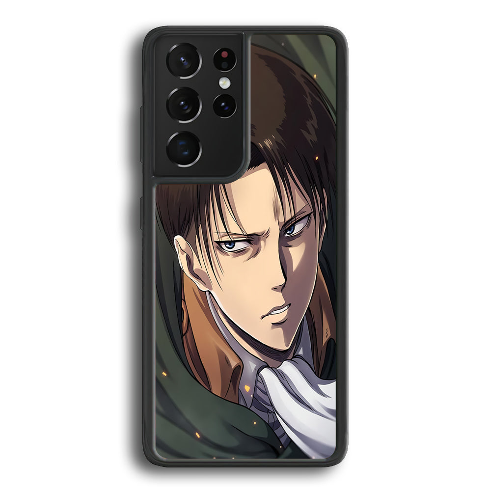 Attack on Titan Levi Face Samsung Galaxy S23 Ultra Case - Ezzystore