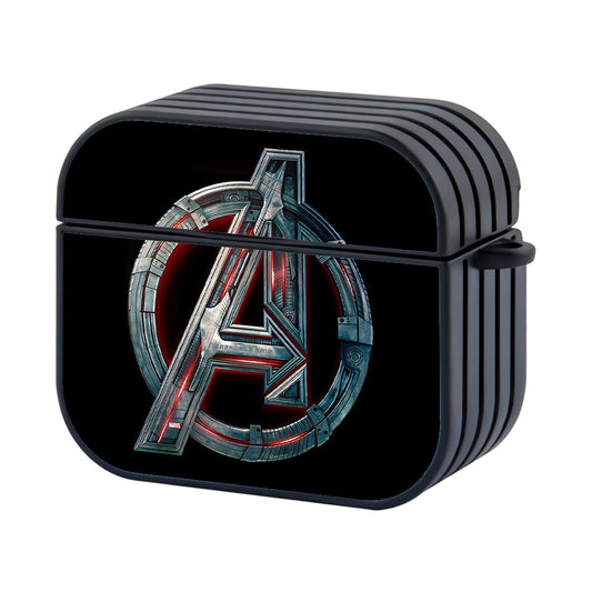 Avengers Logo Design Hard Plastic Case Cover For Apple Airpods 4 - Ezzystore