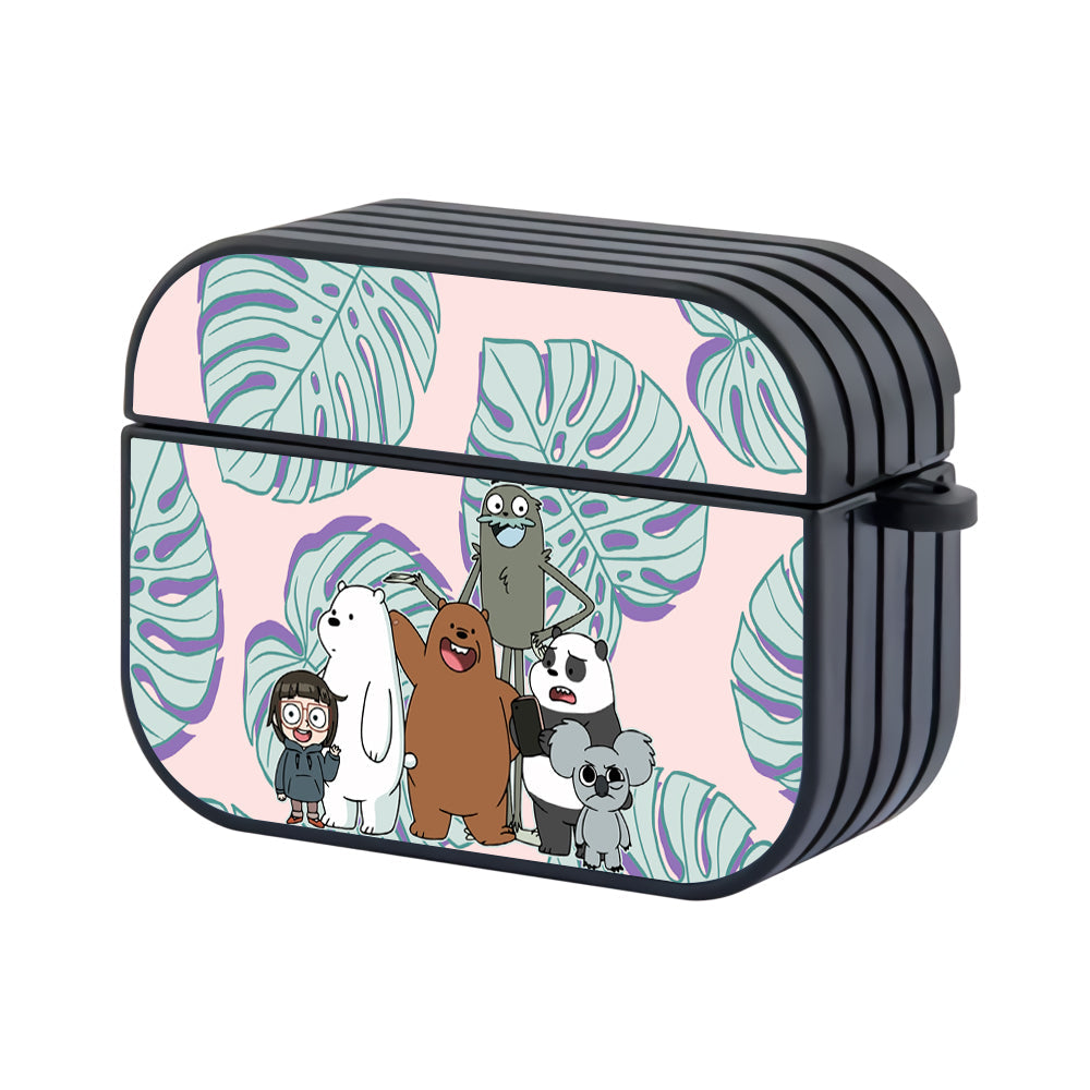 Bare And Bear Family Hard Plastic Case Cover For Apple Airpods Pro 2 - Ezzystore