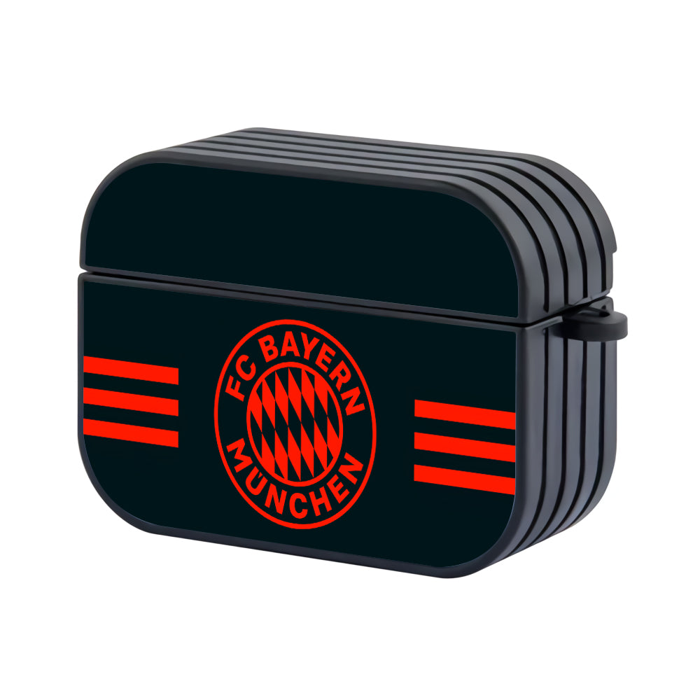 Bayern Munchen FC Stripe And Logo Hard Plastic Case Cover For Apple Airpods Pro - Ezzystore