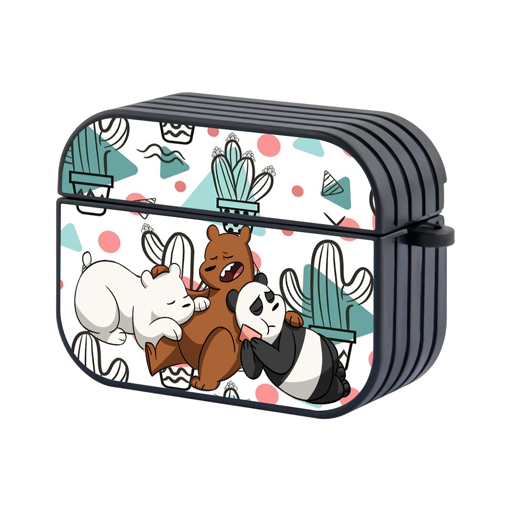 Bear Bare Sleeping Hard Plastic Case Cover For Apple Airpods Pro - Ezzystore