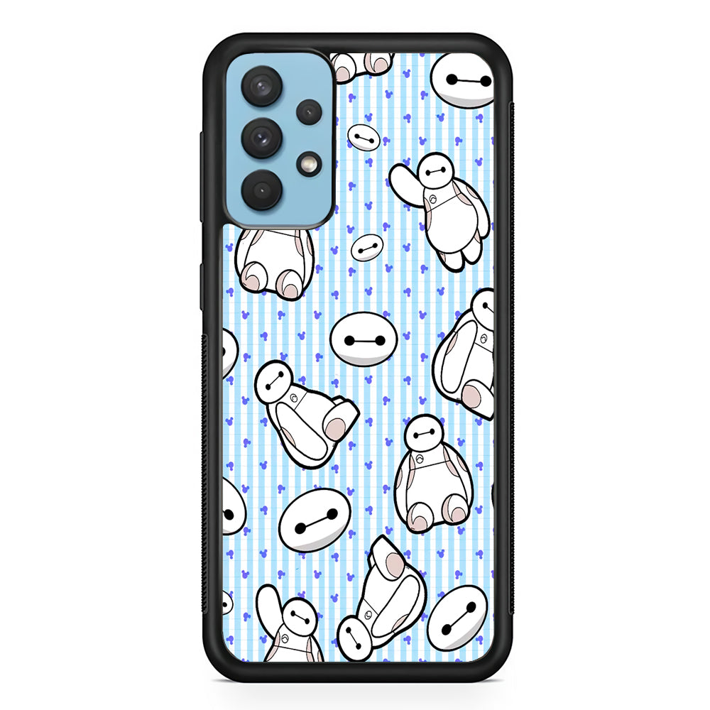 Big Hero 6 Baymax Stripe And Love Samsung Galaxy A32 Case