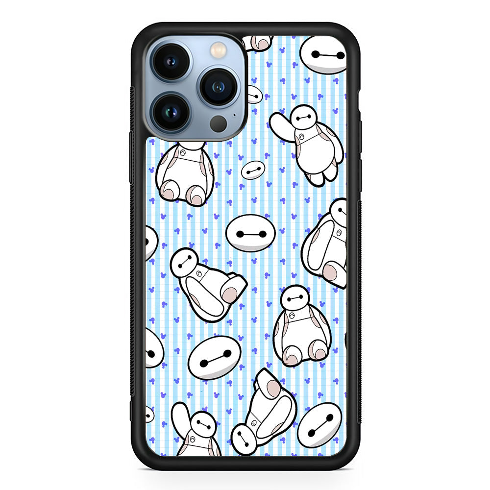 Big Hero 6 Baymax Stripe And Love iPhone 14 Pro Max Case