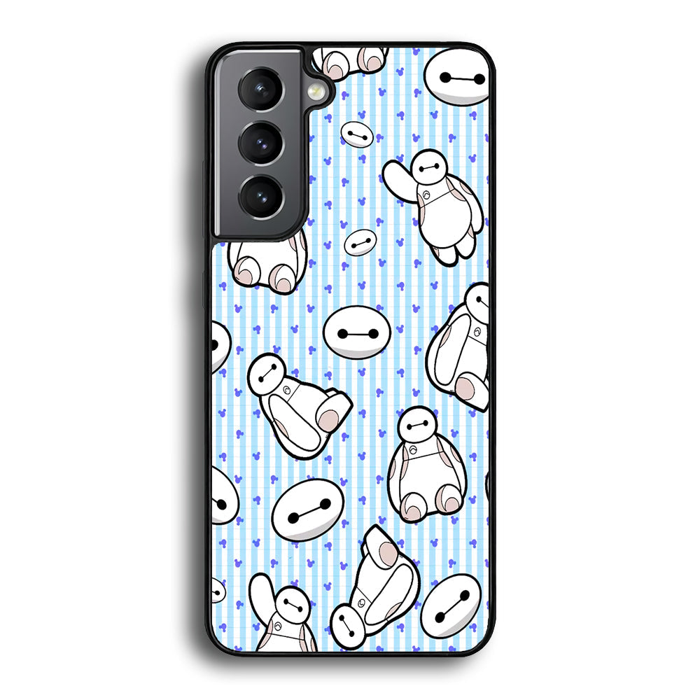 Big Hero 6 Baymax Stripe And Love Samsung Galaxy S24 Case - Ezzystore
