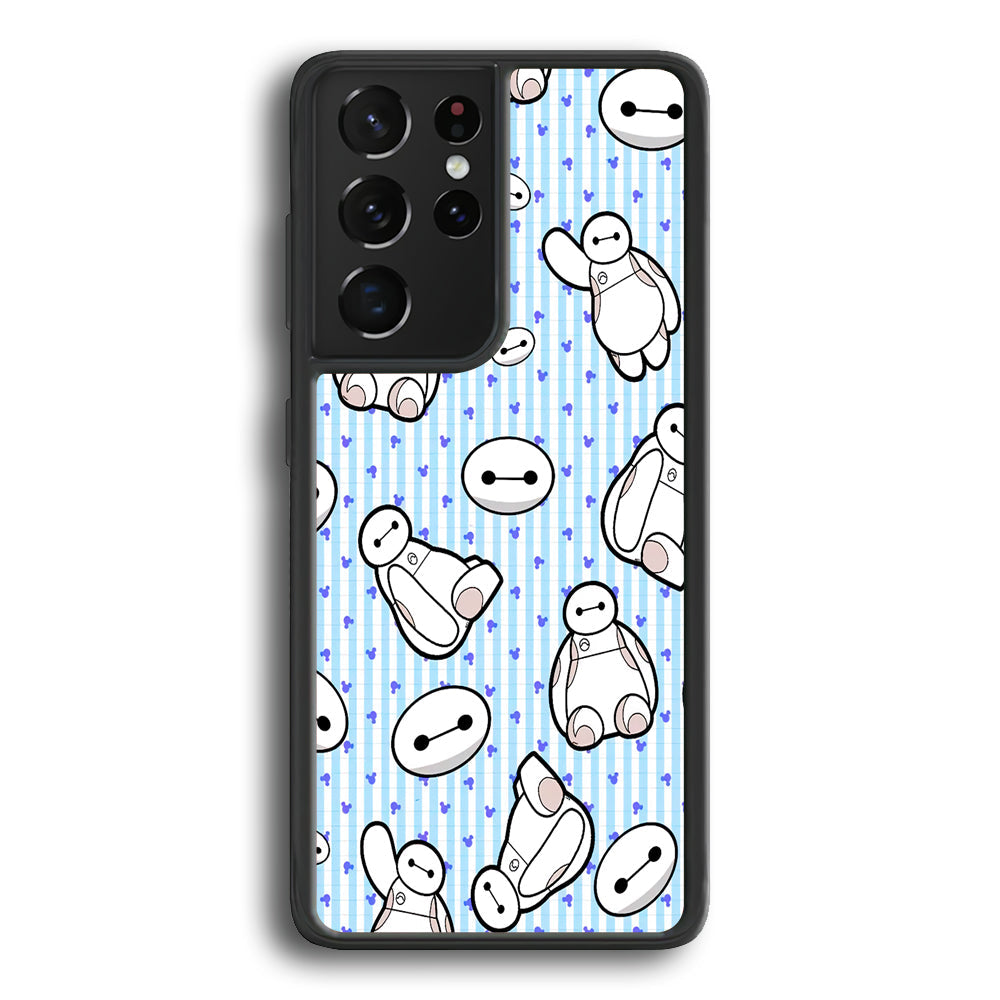 Big Hero 6 Baymax Stripe And Love Samsung Galaxy S24 Ultra Case - Ezzystore