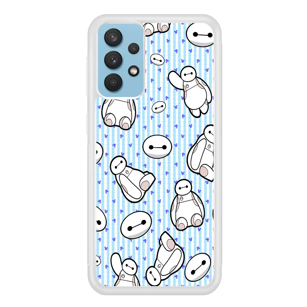 Big Hero 6 Baymax Stripe And Love Samsung Galaxy A32 Case
