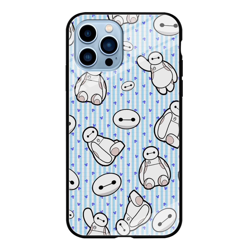 Big Hero 6 Baymax Stripe And Love iPhone 13 Pro Case