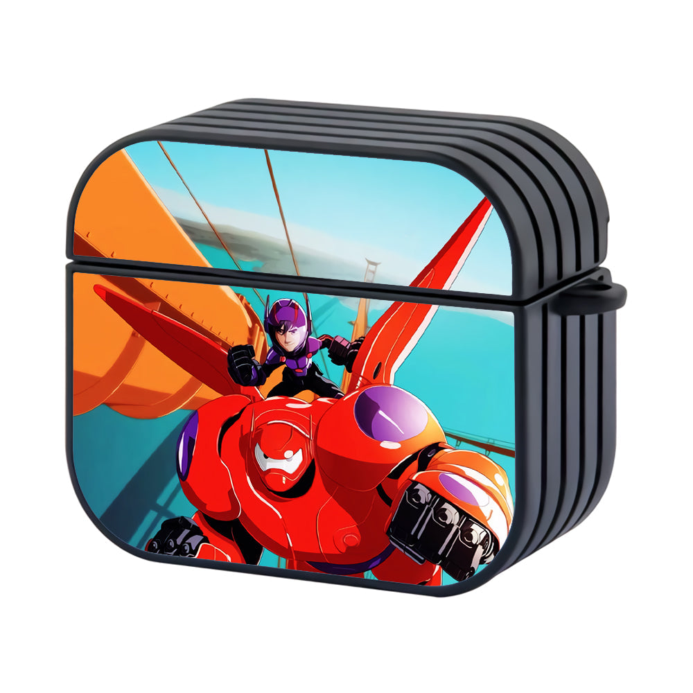 Big Hero Baymax And Hiro Battle Style Hard Plastic Case Cover For Apple Airpods 4 - Ezzystore