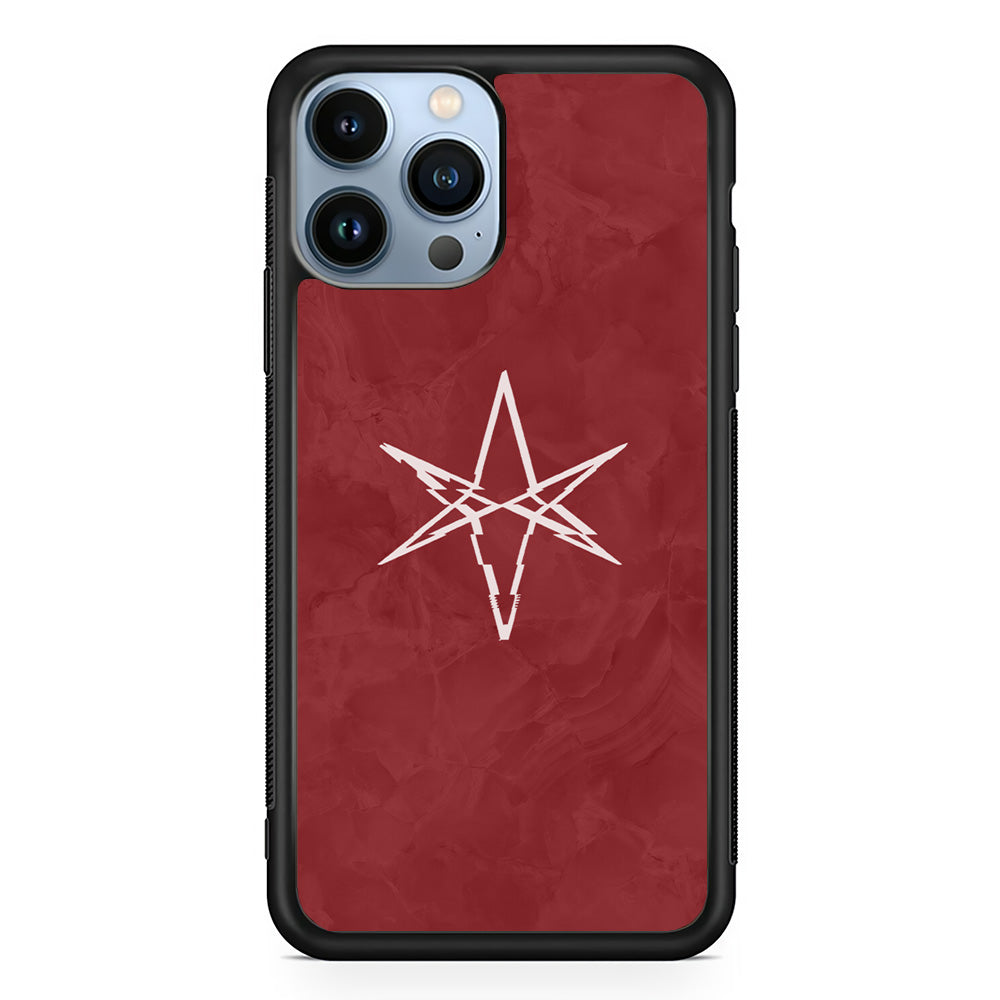 Bring Me The Horizon Maroon Marble iPhone 14 Pro Max Case
