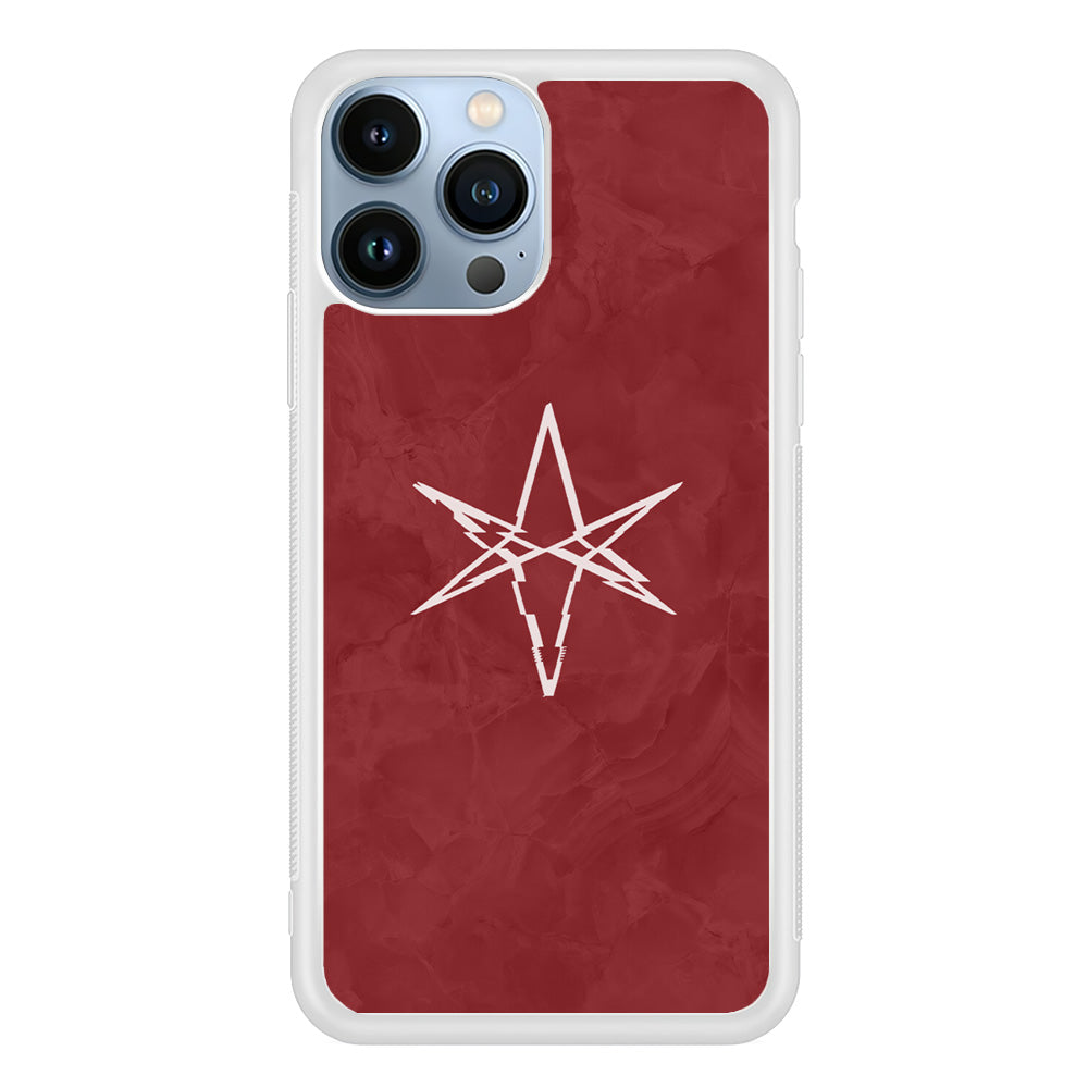 Bring Me The Horizon Maroon Marble iPhone 14 Pro Max Case