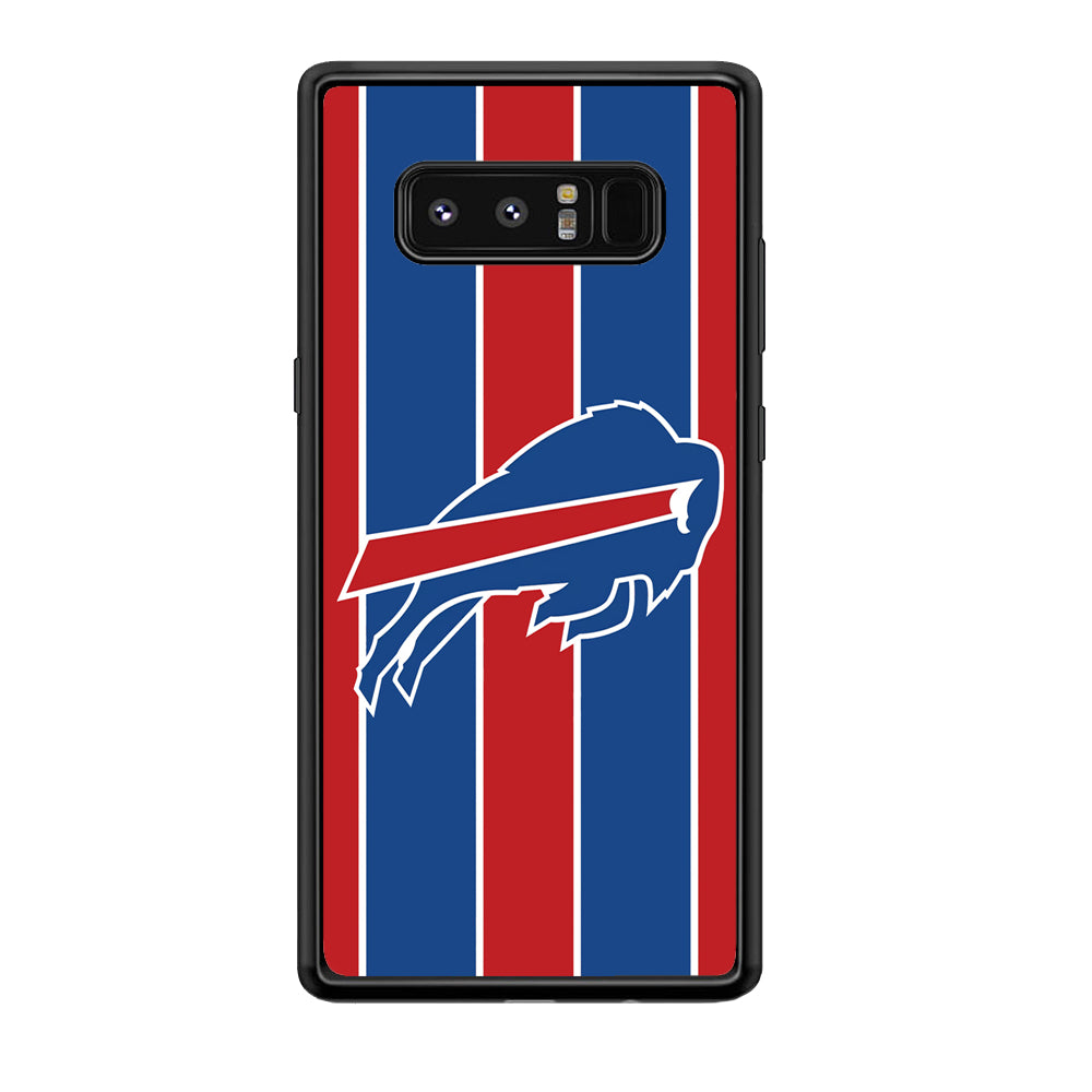 Buffalo Bills Stripe And Logo Samsung Galaxy Note 8 Case