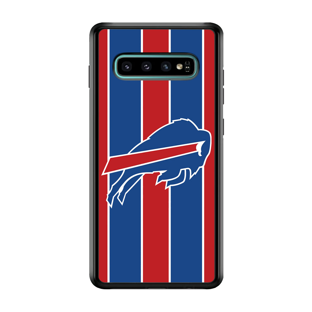 Buffalo Bills Stripe And Logo Samsung Galaxy S10 Case