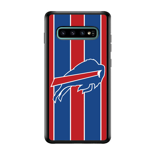 Buffalo Bills Stripe And Logo Samsung Galaxy S10 Case