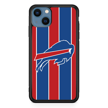 Buffalo Bills Stripe And Logo iPhone 15 Plus Case