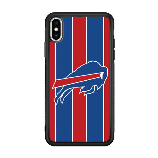 Buffalo Bills Stripe And Logo iPhone X Case