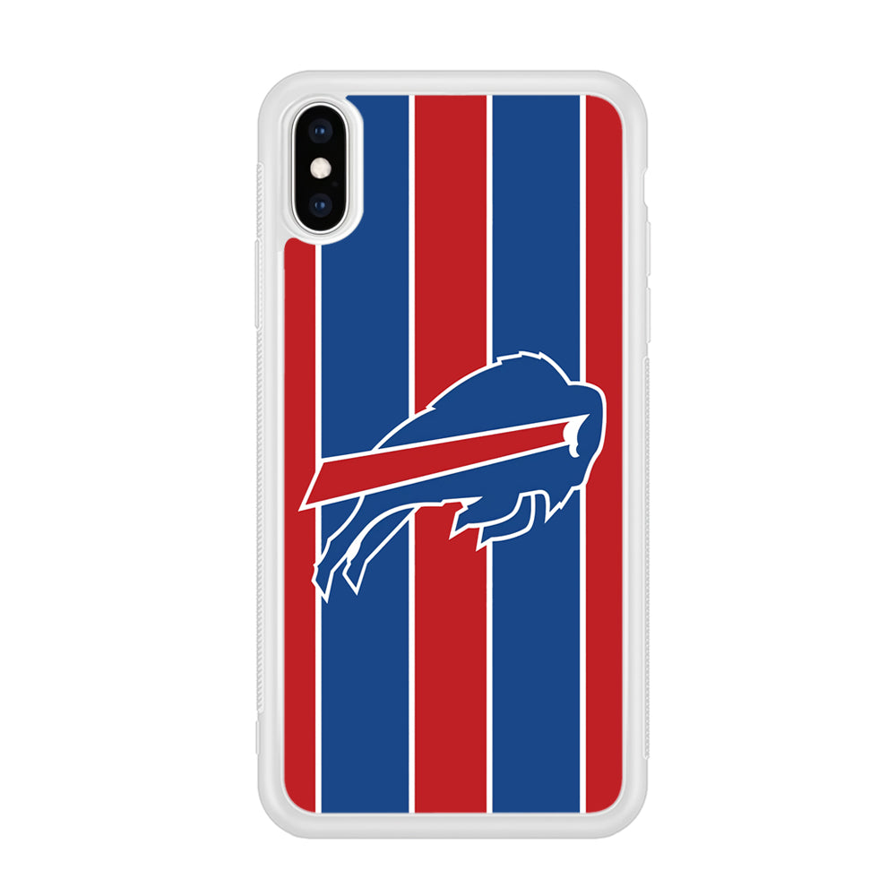 Buffalo Bills Stripe And Logo iPhone Xs Max Case