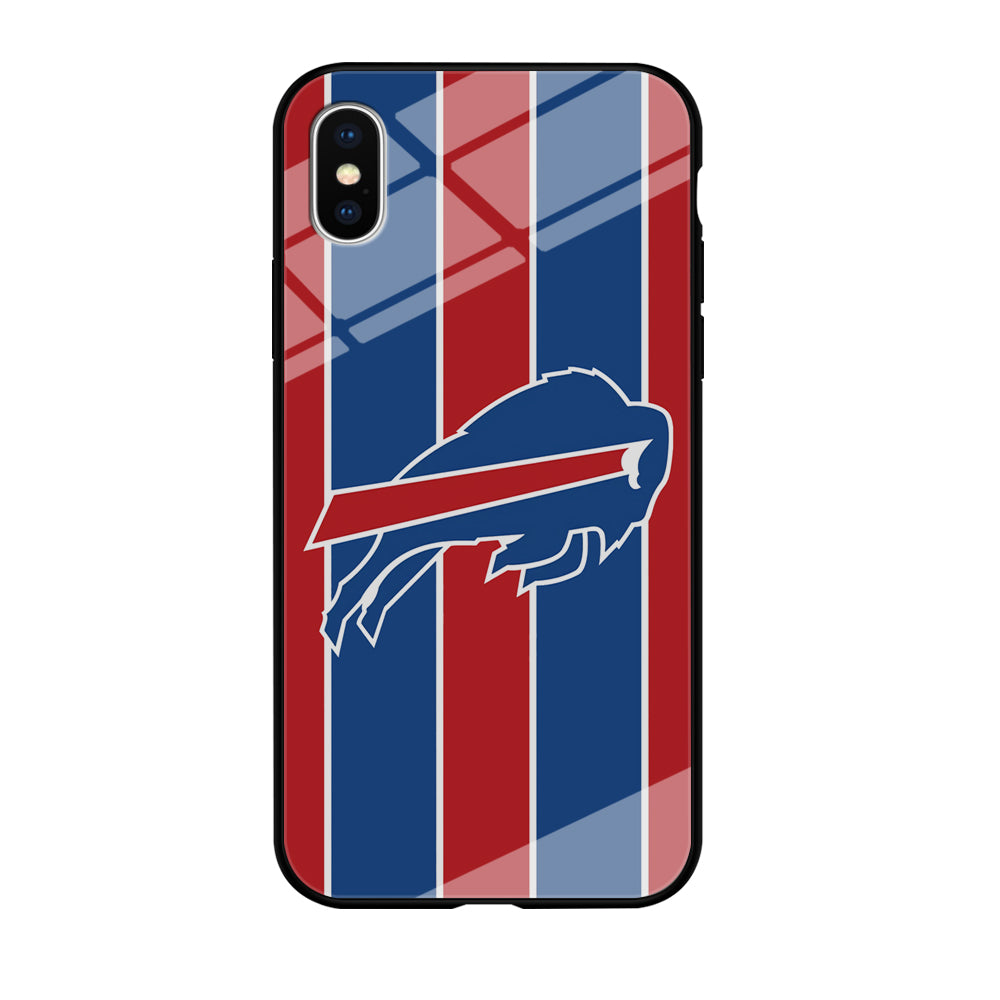 Buffalo Bills Stripe And Logo iPhone X Case