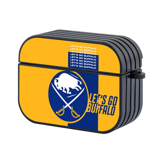 Buffalo Sabres Hockey Team Hard Plastic Case Cover For Apple Airpods Pro 3 - Ezzystore