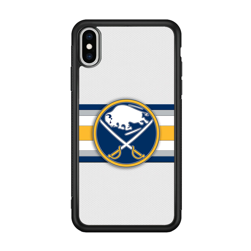 Buffalo Sabres Stripe Logo iPhone X Case