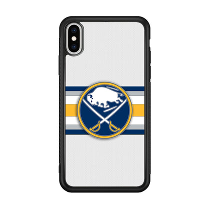 Buffalo Sabres Stripe Logo iPhone X Case