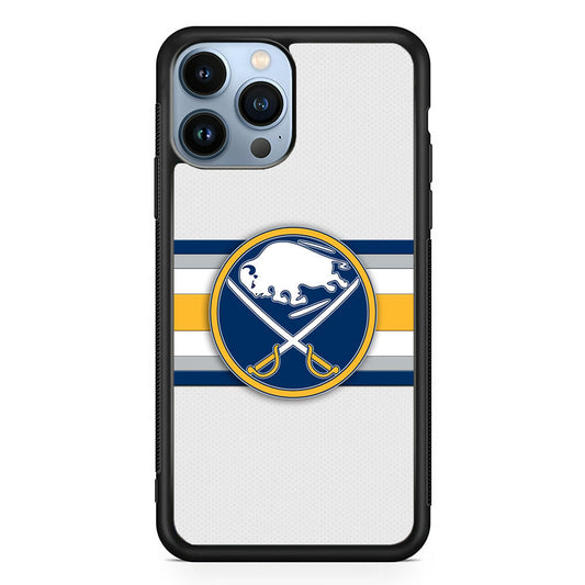 Buffalo Sabres Stripe Logo iPhone 14 Pro Max Case