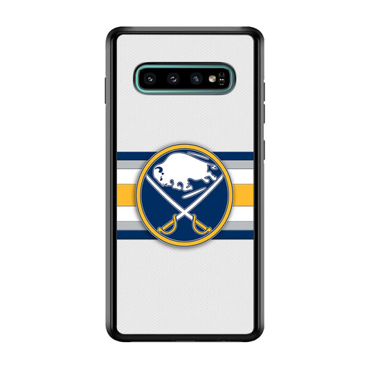 Buffalo Sabres Stripe Logo Samsung Galaxy S10 Case