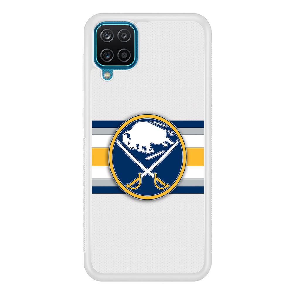 Buffalo Sabres Stripe Logo Samsung Galaxy A12 Case