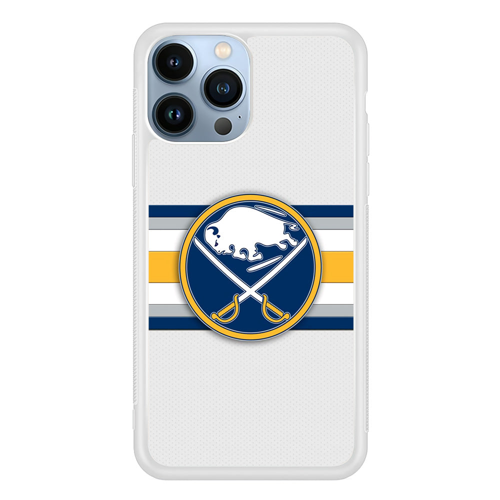 Buffalo Sabres Stripe Logo iPhone 15 Pro Case