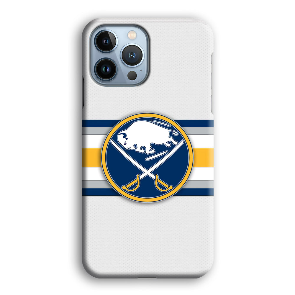 Buffalo Sabres Stripe Logo iPhone 15 Pro Case