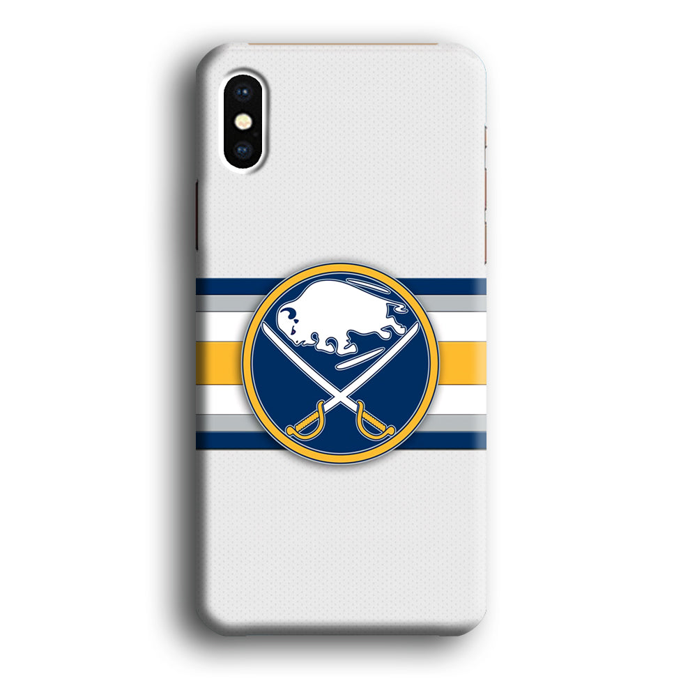 Buffalo Sabres Stripe Logo iPhone Xs Max Case