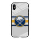 Buffalo Sabres Stripe Logo iPhone X Case