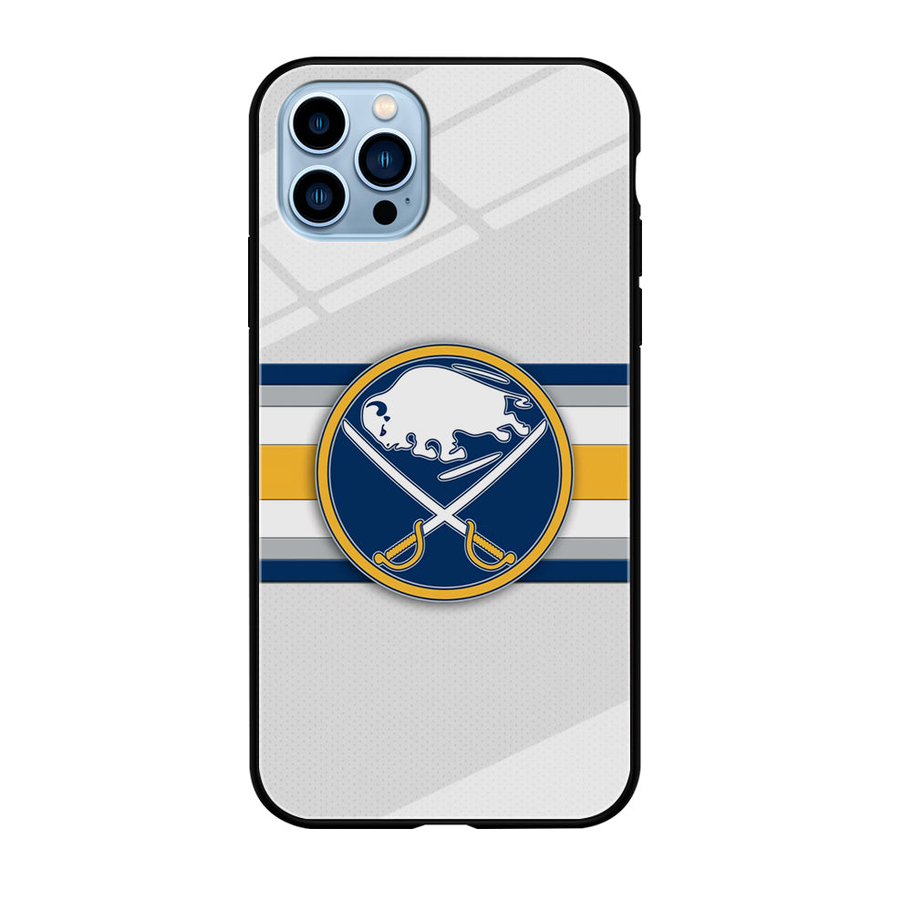 Buffalo Sabres Stripe Logo iPhone 12 Pro Max Case