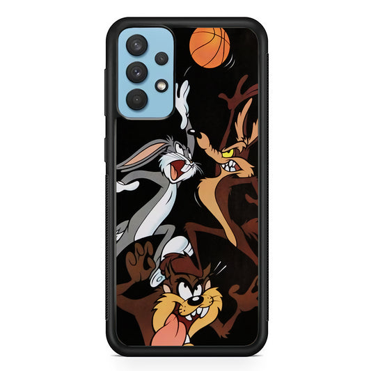 Bugs Bunny Coyote And Taz Playing Basketball Samsung Galaxy A32 Case