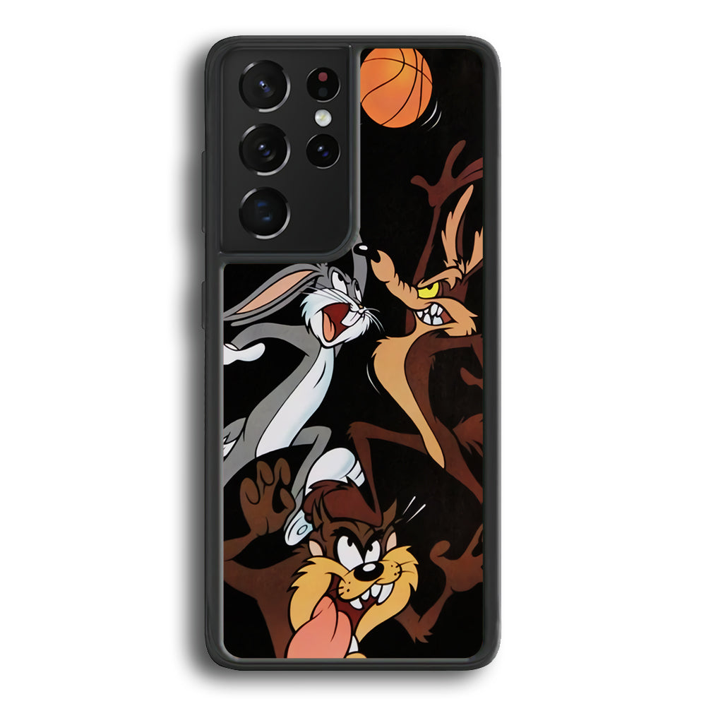 Bugs Bunny Coyote And Taz Playing Basketball Samsung Galaxy S24 Ultra Case - Ezzystore