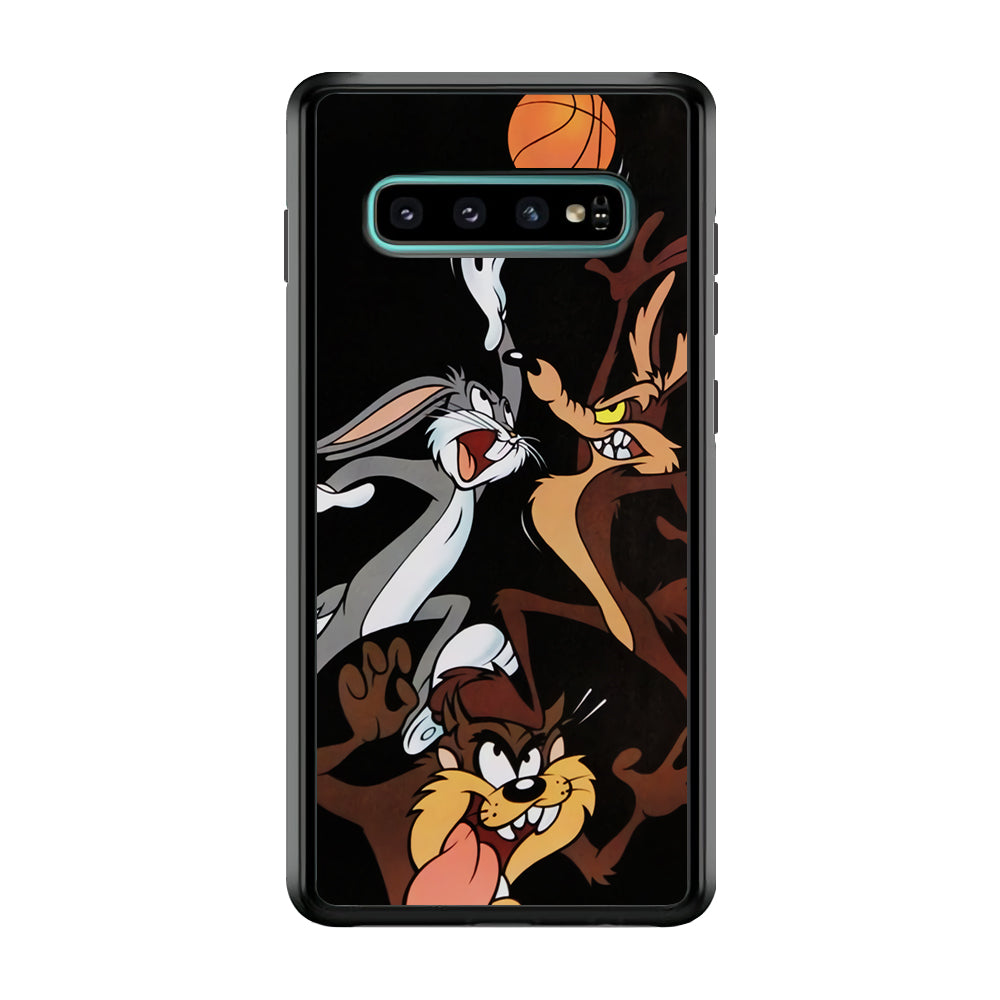 Bugs Bunny Coyote And Taz Playing Basketball Samsung Galaxy S10 Case
