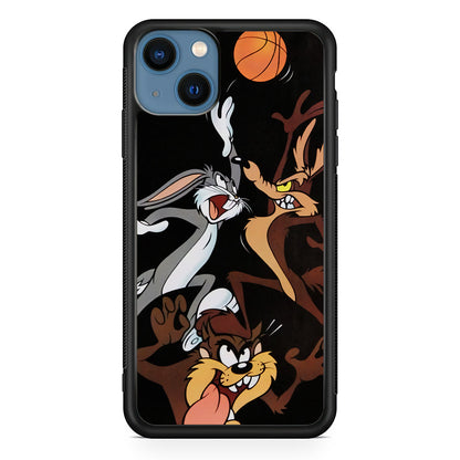 Bugs Bunny Coyote And Taz Playing Basketball iPhone 14 Case