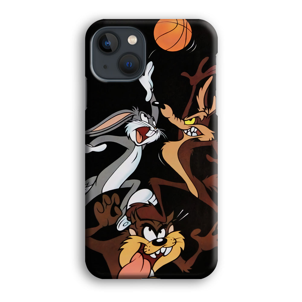 Bugs Bunny Coyote And Taz Playing Basketball iPhone 15 Case