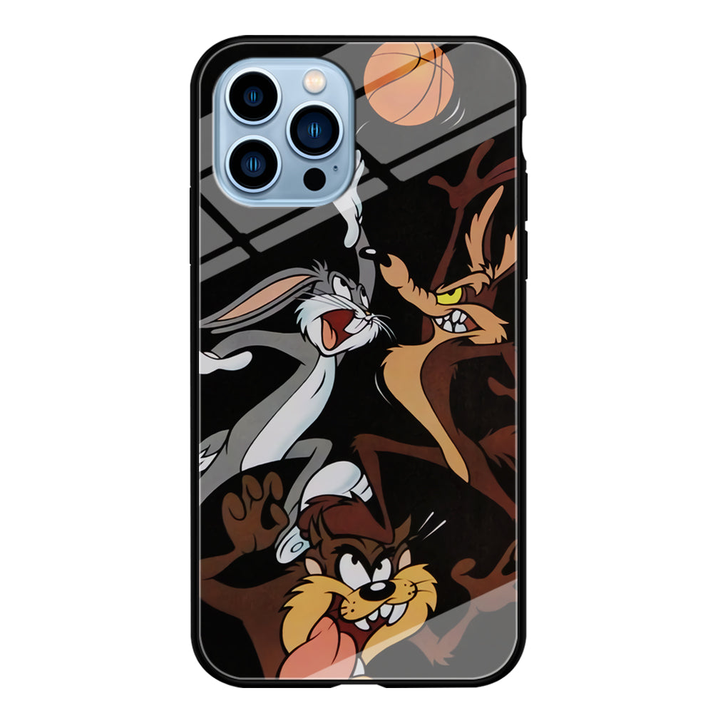 Bugs Bunny Coyote And Taz Playing Basketball iPhone 13 Pro Case