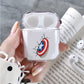 Captain America's Shield 3D Protective Clear Case Cover For Apple Airpods