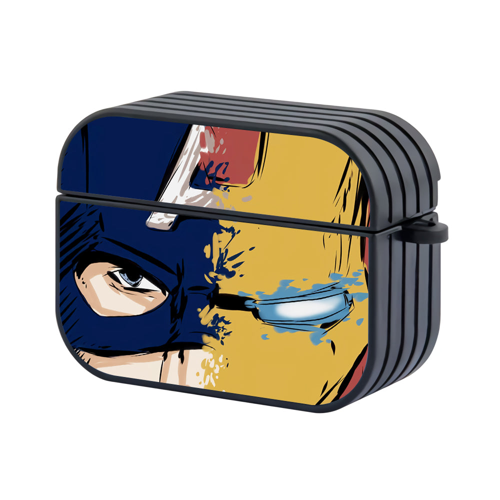 Captain America x Ironman Art Hard Plastic Case Cover For Apple Airpods Pro - Ezzystore